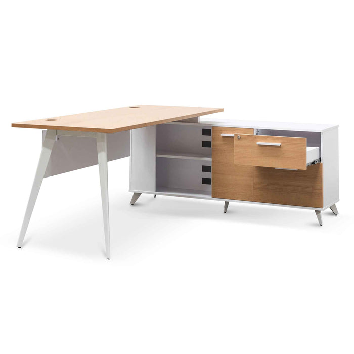 COT6547-SN 160cm Right Return Executive Office Desk - Natural