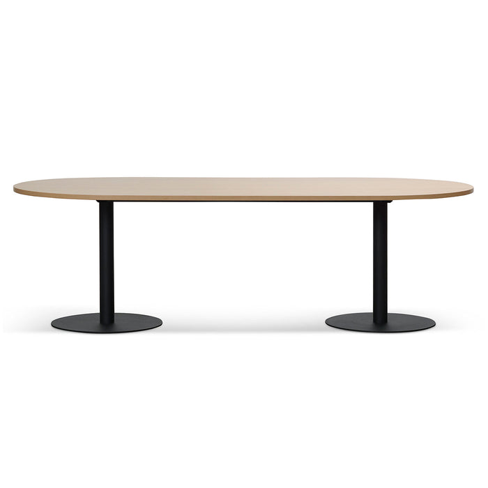 COT8129-SN 2.4m Oval Meeting Table - Natural