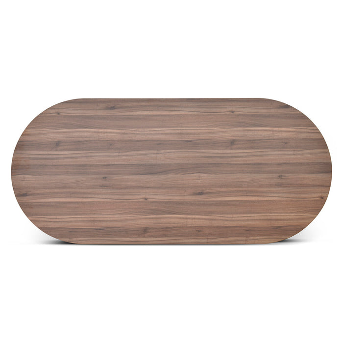 COT8912-SN 2.4m Oval Meeting Table - Walnut