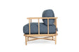 Ocea Armchair- Ink Blue Cushions - 1cm