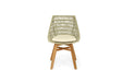 Oceanic Outdoor Dining Chair - Sage Green - Grey