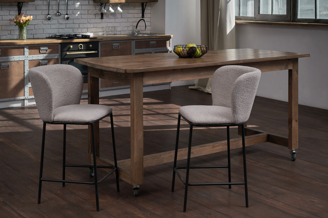 Polar Bar Stool Latte (Set of 2)