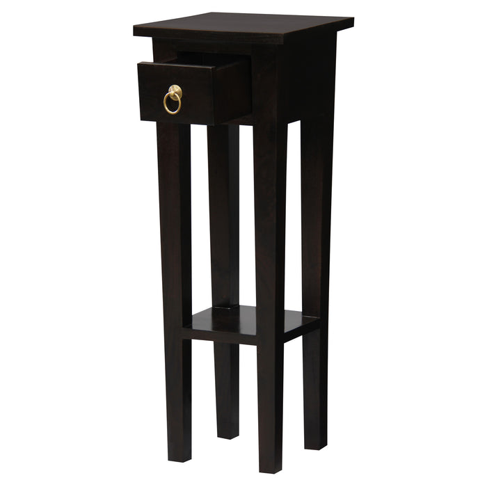 Tasmania 1 Drawer Plant Stand (Chocolate)