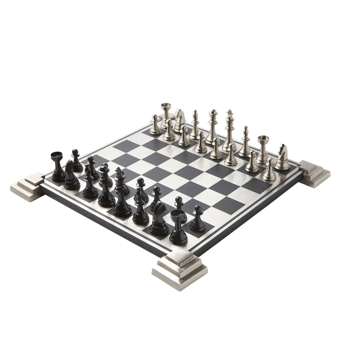 Moderna Chess Set - Brass