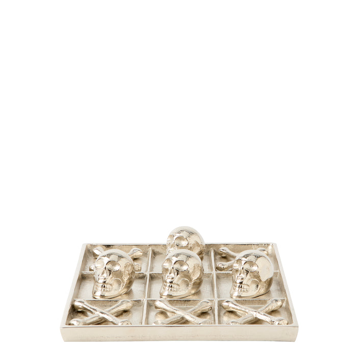 Skull Tic Tac Toe - Pewter