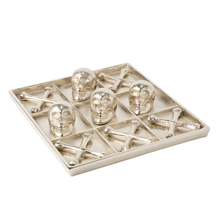 Skull Tic Tac Toe - Pewter