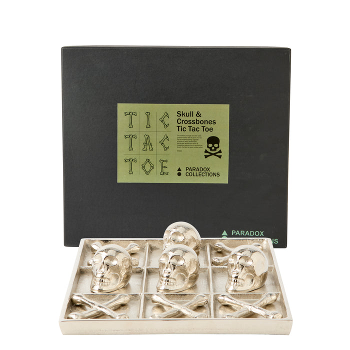 Skull Tic Tac Toe - Pewter