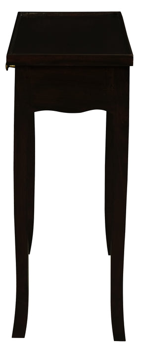 Queen Anne 2 Drawer Phone Table (Chocolate)