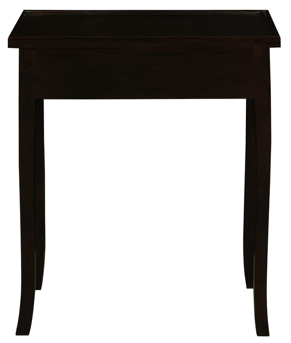 Queen Anne 2 Drawer Phone Table (Chocolate)