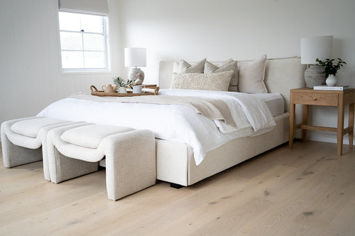 Freja Ottoman - Linen