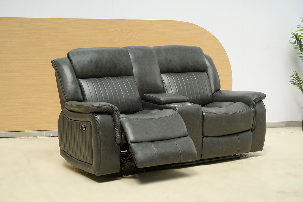 Paragon Power Motion 2 Seater Recliner Black - Leather