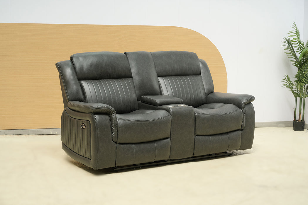 Paragon Power Motion 2 Seater Recliner Black - Leather