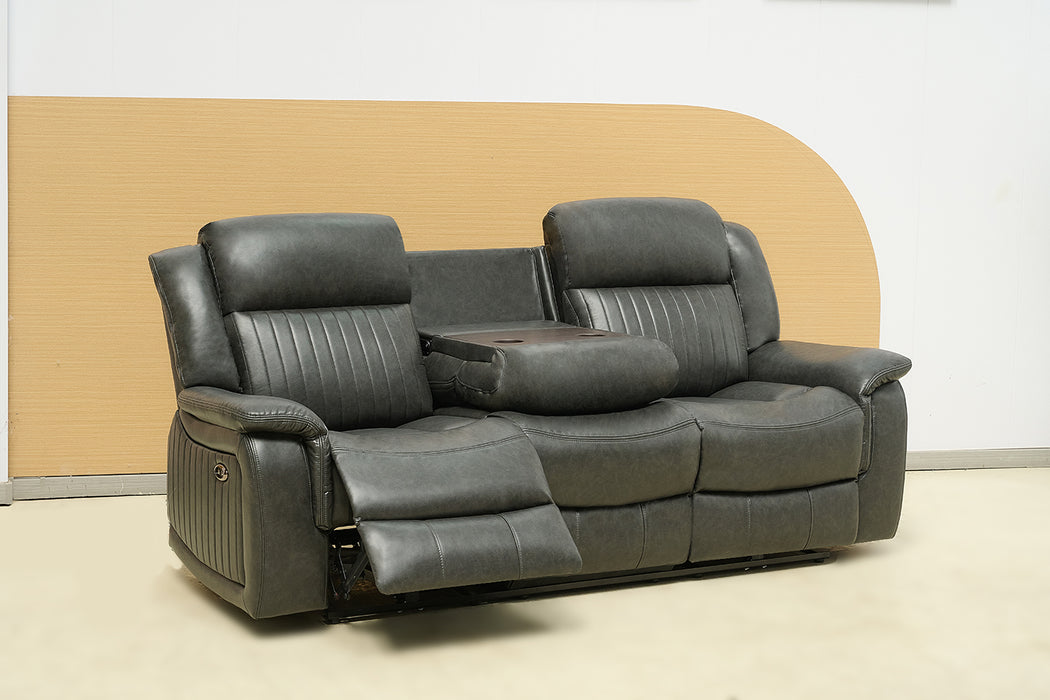 Paragon Power Motion 2 Seater Recliner Black - Leather
