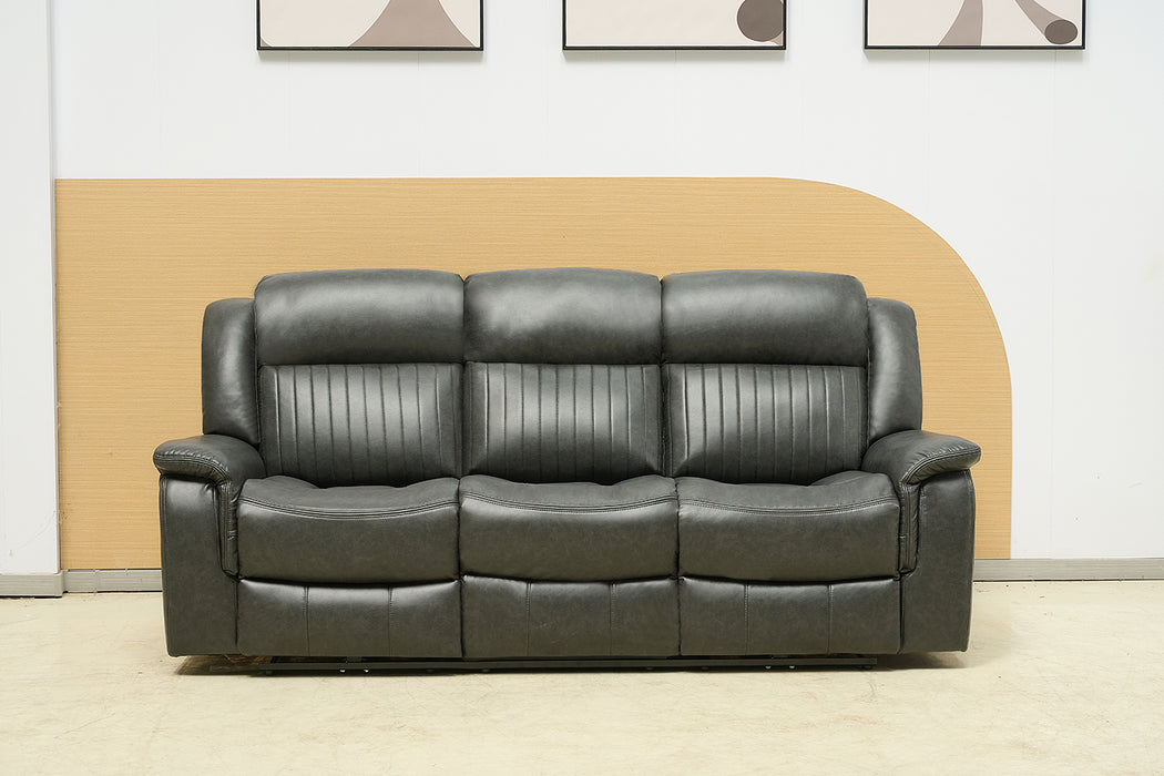 Paragon Power Motion 3 Seater Recliner Black - Leather