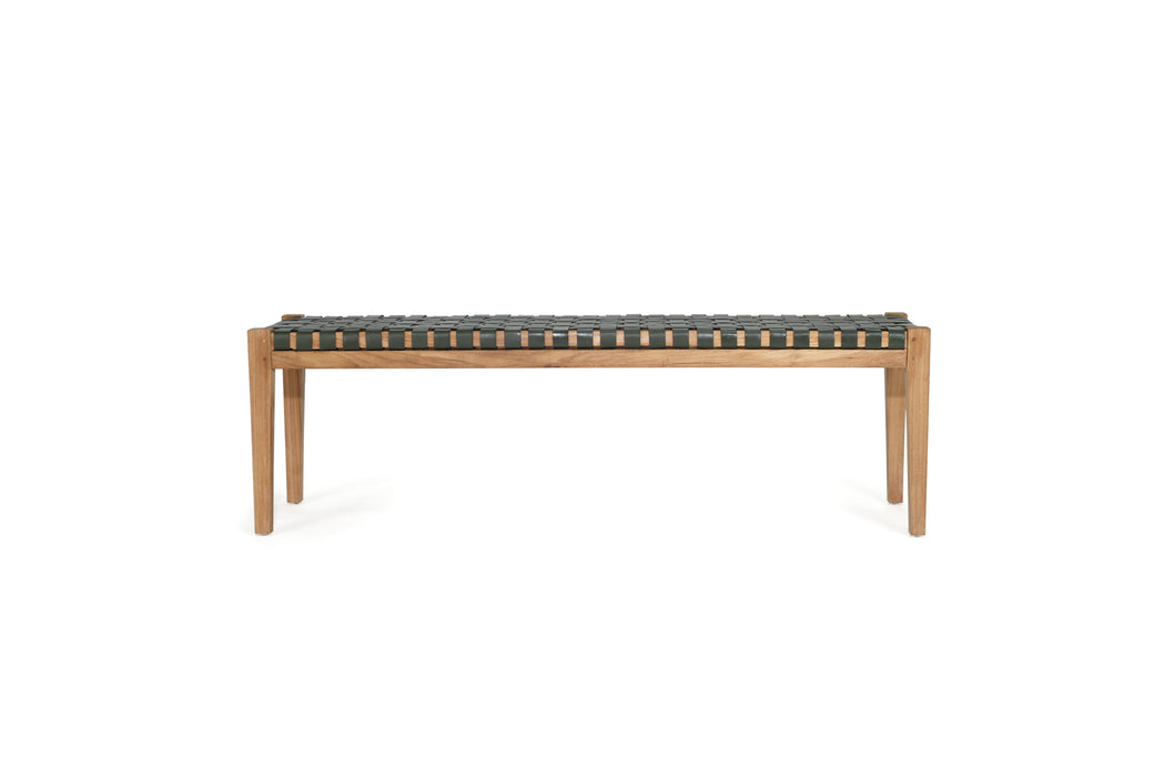 Altadena Woven Bench Seat - Olive - 150