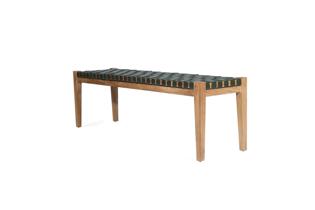 Altadena Woven Bench Seat - Olive - 150