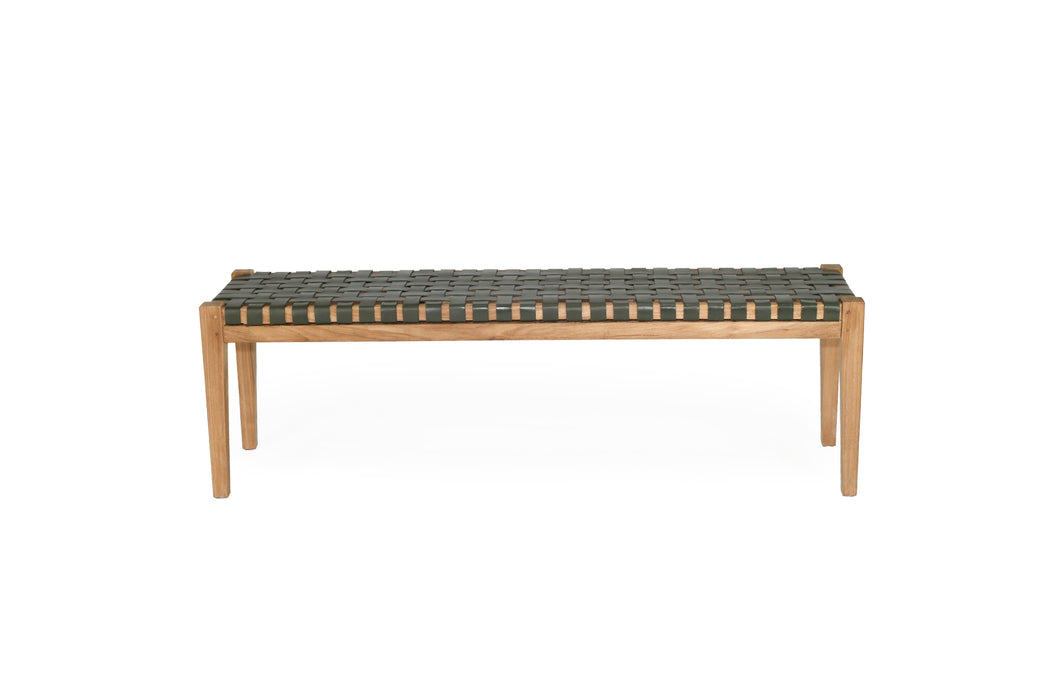 Altadena Woven Bench Seat - Olive - 150