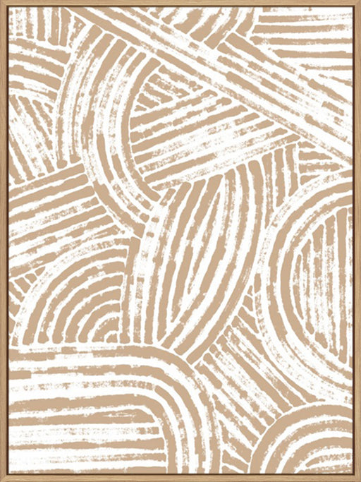 Pattern Maze in Apricot II Wall Art