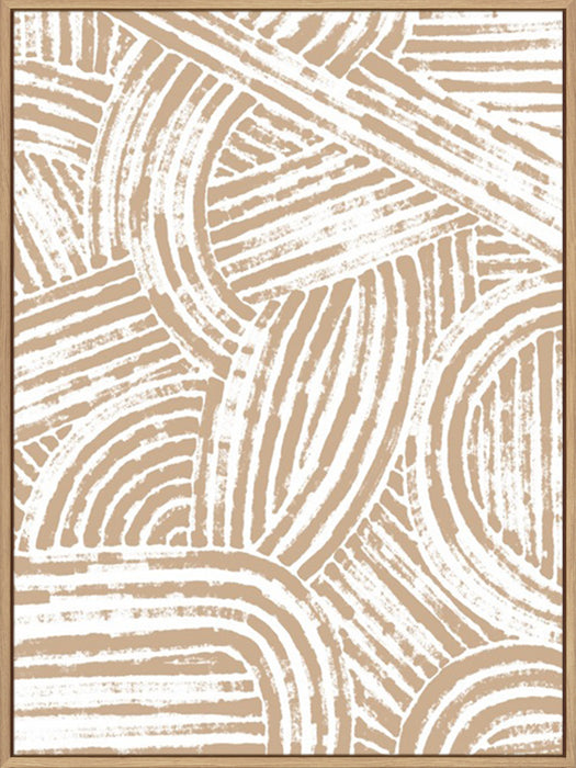 Pattern Maze in Apricot II Wall Art
