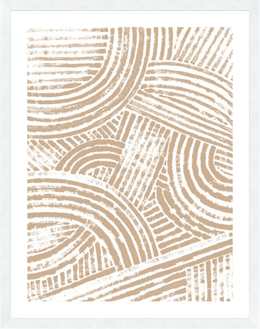 Pattern Maze in Apricot I Wall Art