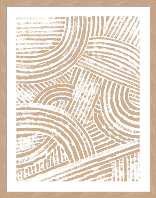 Pattern Maze in Apricot I Wall Art
