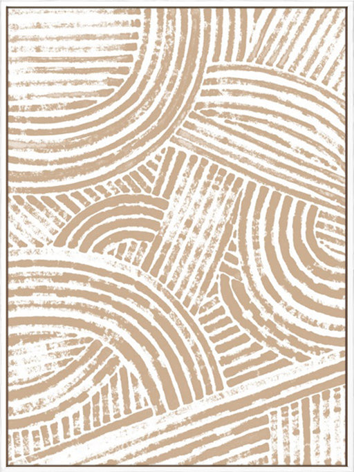 Pattern Maze in Apricot I Wall Art