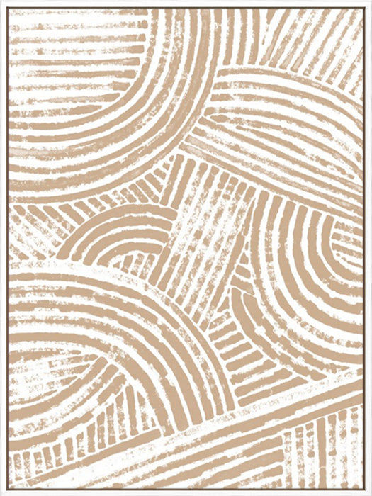 Pattern Maze in Apricot I Wall Art