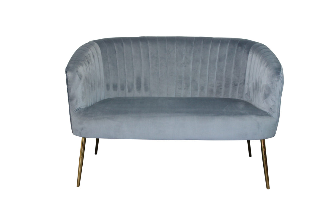 Perla 2 Seater Blue Green Velvet