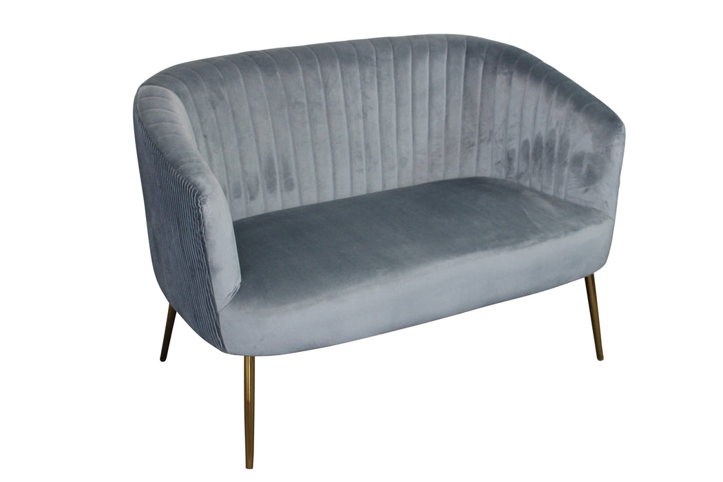 Perla 2 Seater Blue Green Velvet