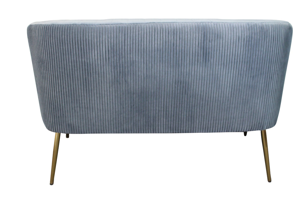 Perla 2 Seater Blue Green Velvet