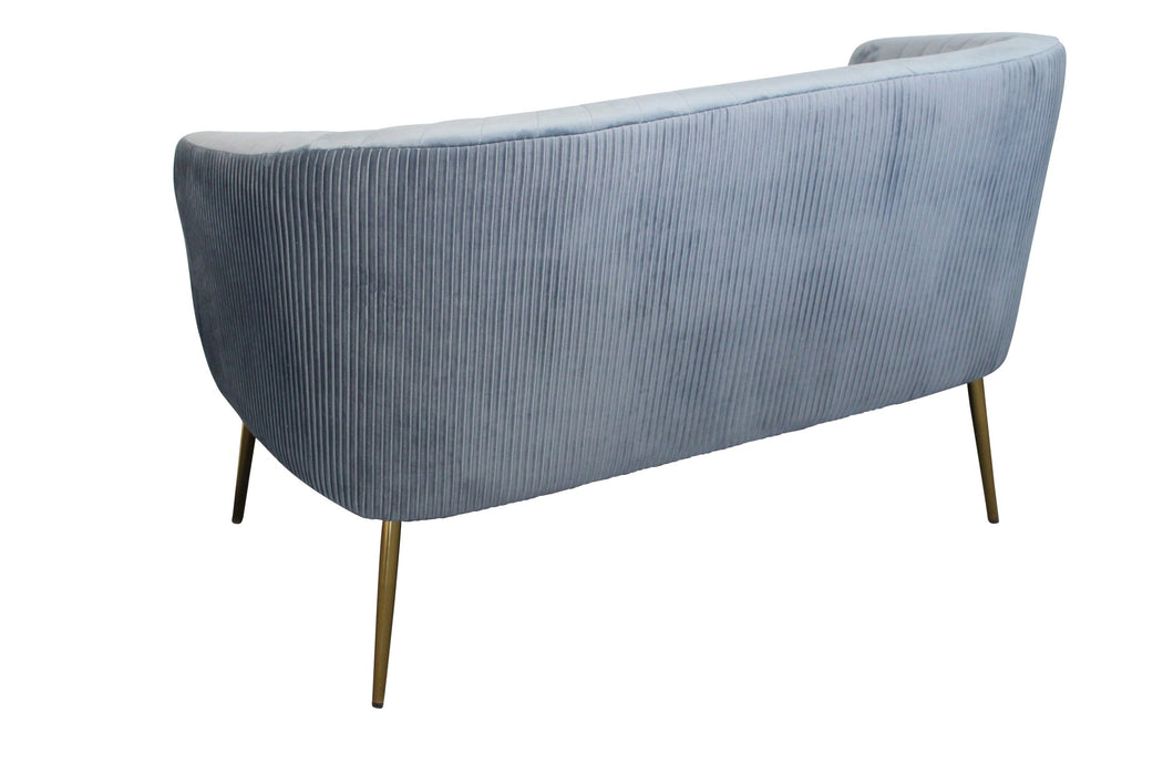 Perla 2 Seater Blue Green Velvet
