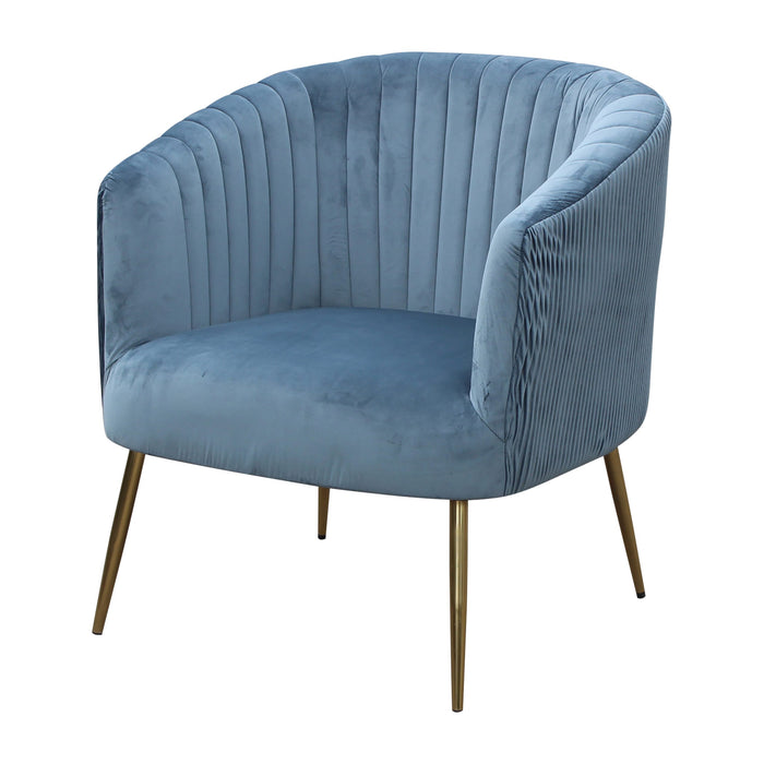 Perla Chair Blue Green Velvet