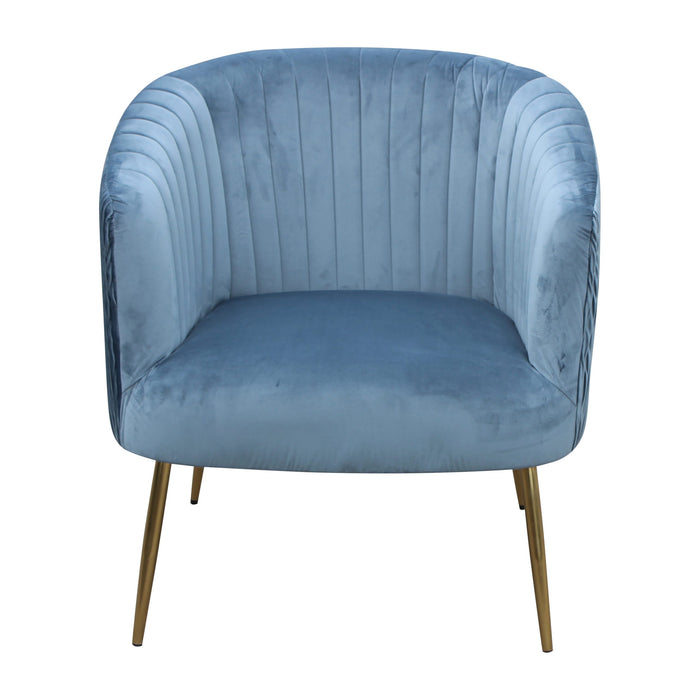 Perla Chair Blue Green Velvet