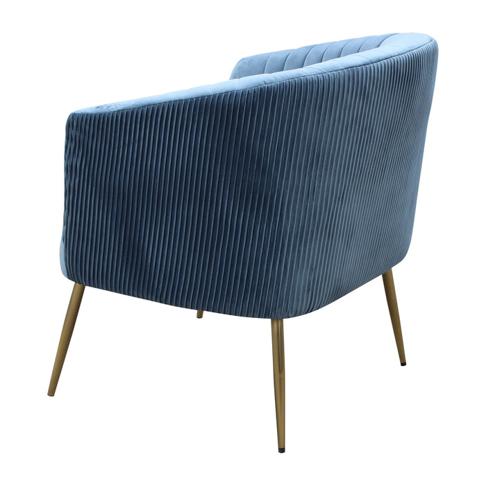 Perla Chair Blue Green Velvet
