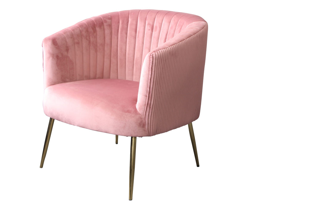 Perla Chair Pink Velvet