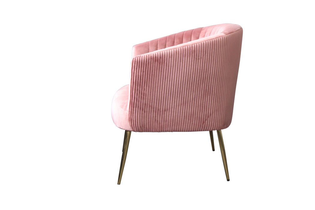 Perla Chair Pink Velvet