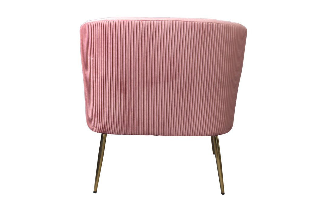 Perla Chair Pink Velvet