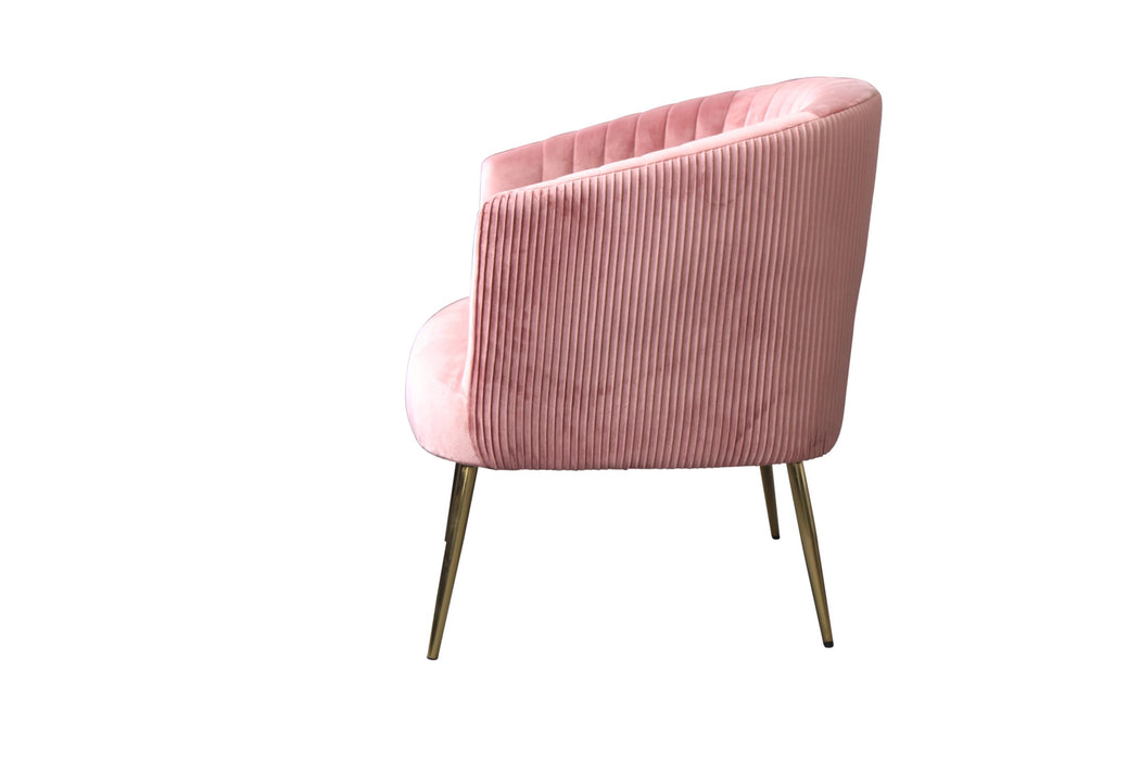 Perla Chair Pink Velvet