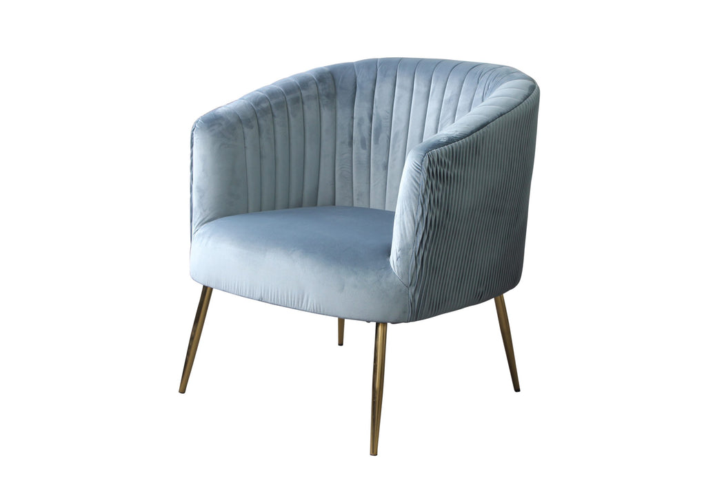 Perla Chair Blue Green Velvet