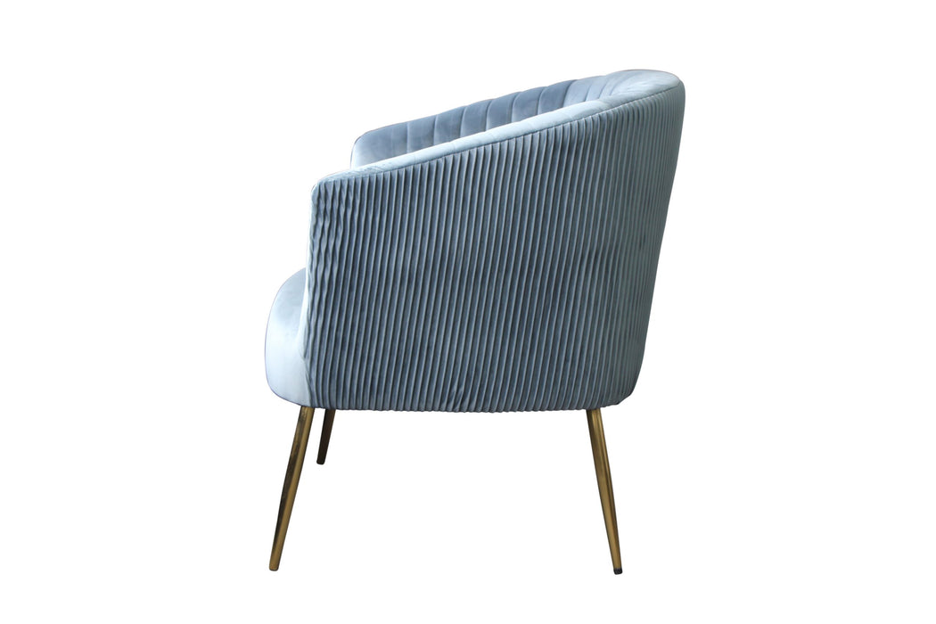 Perla Chair Blue Green Velvet