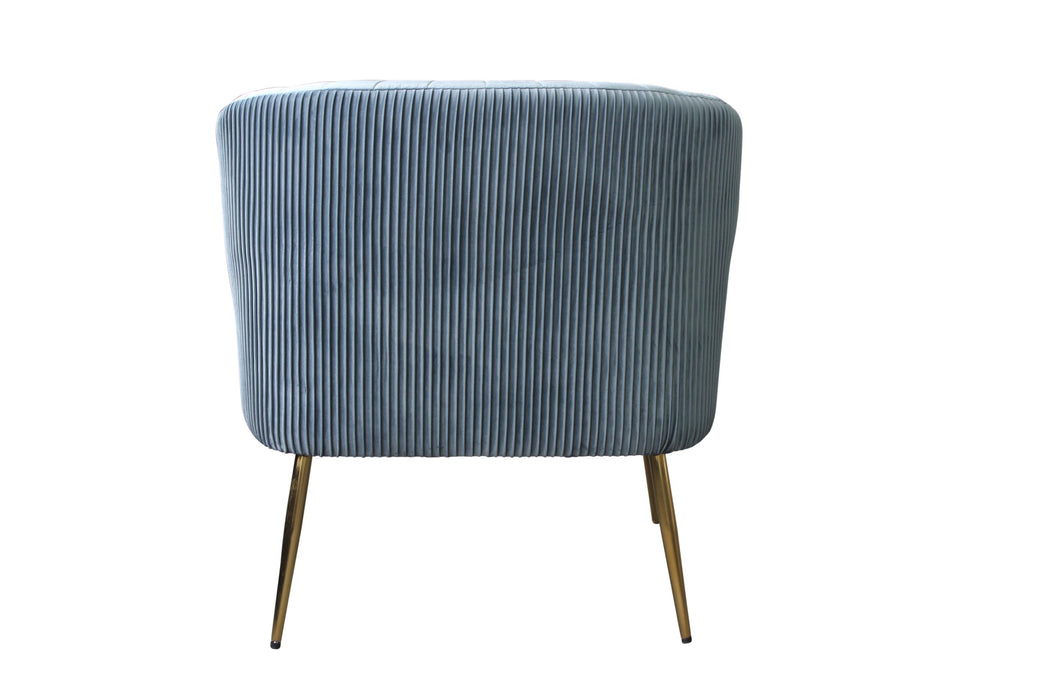 Perla Chair Blue Green Velvet