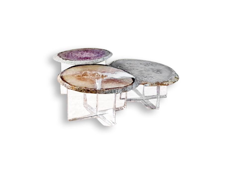 Pedra Semiprecious Stone Nesting Coffee Table