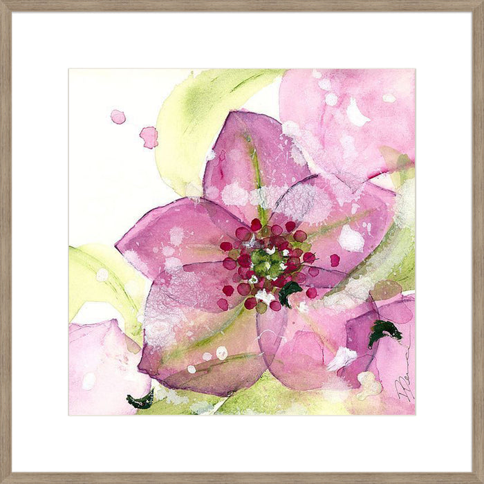 Pink Flower in the Snow Wall Art