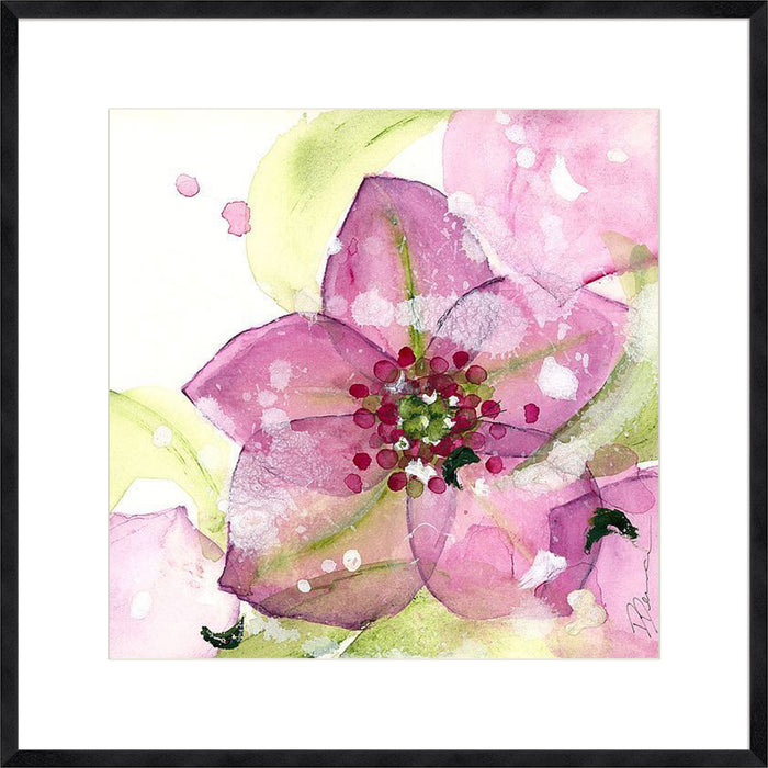 Pink Flower in the Snow Wall Art