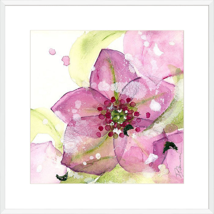Pink Flower in the Snow Wall Art