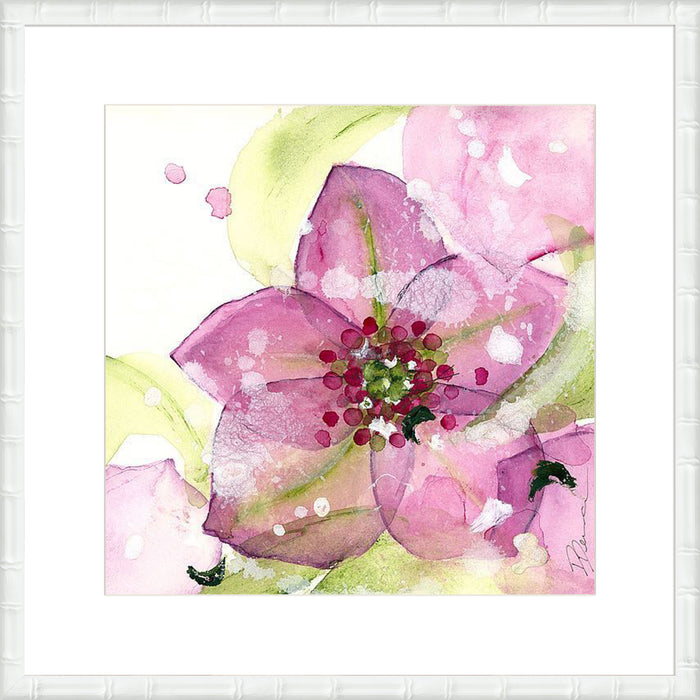 Pink Flower in the Snow Wall Art