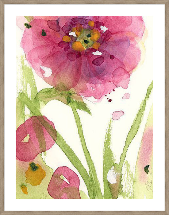 Pink Wildflower Wall Art