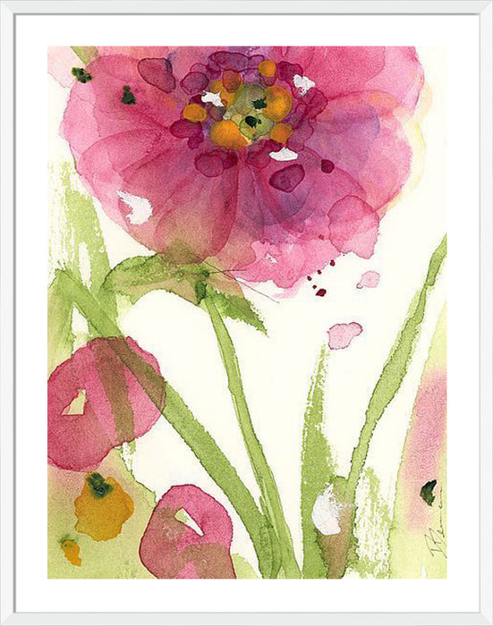 Pink Wildflower Wall Art