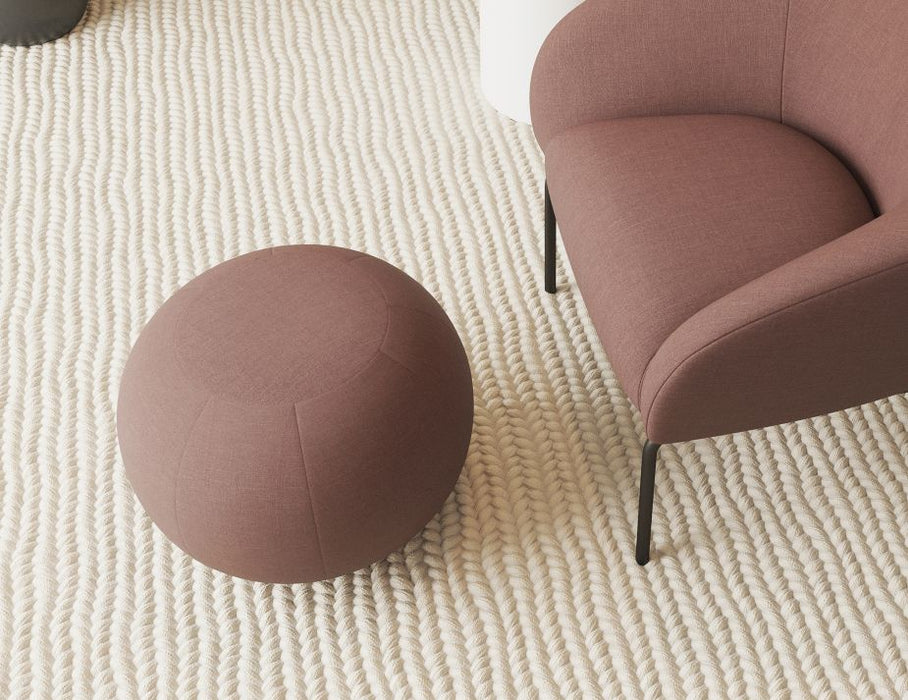 Ronde Pouf in Blush Pink - Small