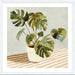 Plant on Stripes II Wall Art